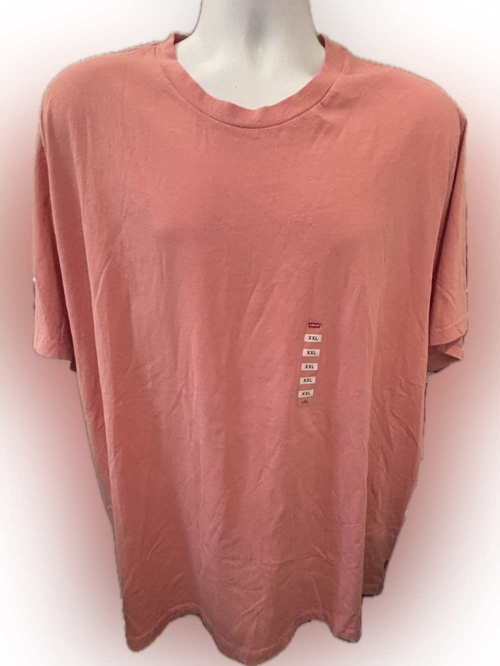 Levi's Men's Crewneck T-Shirt in Coral XL